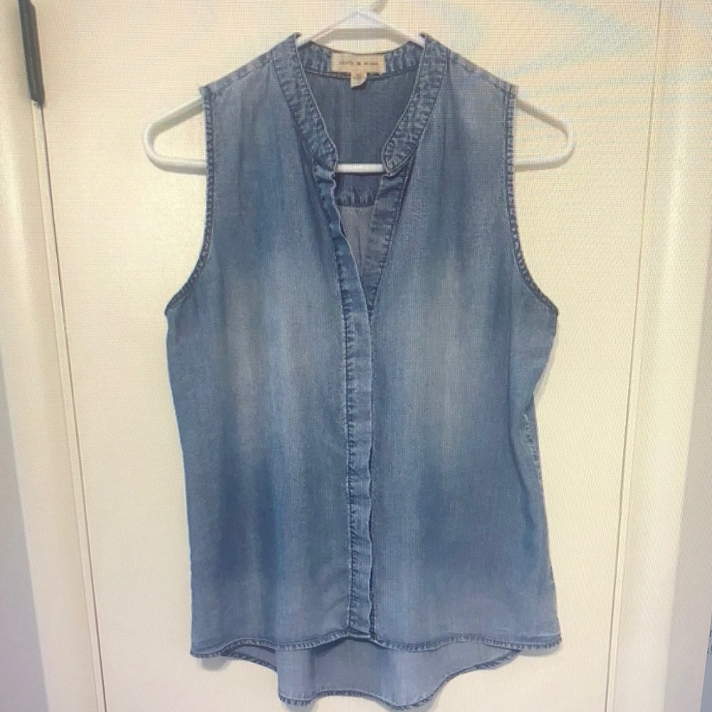 Denim Sleeveless Top